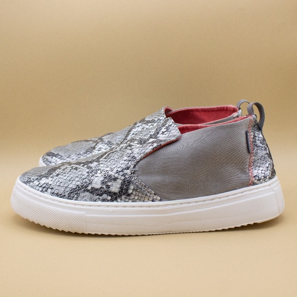 Hey Dudes Peyton Snake Grey Slip On Shoes Women's Size 9 - Picture 1 of 8